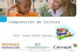 Comprensión de lectura Prof. Rumar Rolón Narváez Proyecto sufragado con Fondos Federales Título I A del Departamento de Educación.