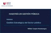 Asignatura Gestión Estratégica del Sector público.