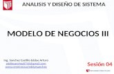 MODELO DE NEGOCIOS III ANALISIS Y DISEÑO DE SISTEMA Ing. Sanchez Castillo Eddye Arturo eddiesanchez0710@gmail.com .