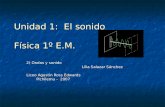 Unidad 1: El sonido Física 1º E.M. 2) Ondas y sonido Lilia Salazar Sánchez Lilia Salazar Sánchez Liceo Agustín Ross Edwards Pichilemu - 2007 Pichilemu.