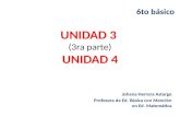 UNIDAD 3 (3ra parte) UNIDAD 4 Johana Herrera Astargo Profesora de Ed. Básica con Mención en Ed. Matemática 6to básico.