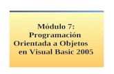 Módulo 7: Programación Orientada a Objetos en Visual Basic 2005.