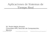 Dr. Pedro Mejia Alvarez Curso de Sistemas de Tiempo Real CINVESTAV-IPN, Seccion de Computacion 1 Aplicaciones de Sistemas de Tiempo Real Dr. Pedro Mejía.