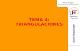 Matemática Aplicada I Alberto Márquez  Tema 4: Triangulaciones TEMA 4: TRIANGULACIONES.