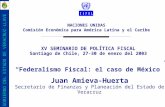 NACIONES UNIDAS Comisión Económica para América Latina y el Caribe XV SEMINARIO DE POLÍTICA FISCAL Santiago de Chile, 27-30 de enero del 2003 GOBIERNO.