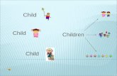 Child Children.  A la vista de la diapositiva anterior podemos deducir que:  CHILD sería NIÑO en español, entendiendo que “Niño” se refiere tanto a.