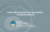 DIRECCIÓN NACIONAL DE RELACIONES INTERNACIONALES.