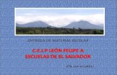 ( Clic con el ratón) El Salvador El Salvador es un pe- queño país de Centro América, no mayor que la provincia de Badajoz Esta sometido frecuentemente.