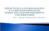 Dra. Raquel Morquecho Sánchez.  1. Factor humano en el éxito de una organización deportiva en la sociedad red. ◦ 1.2 Relaciones de la Tecnología, Actividad.