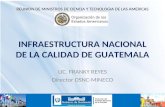 INFRAESTRUCTURA NACIONAL DE LA CALIDAD DE GUATEMALA LIC. FRANKY REYES Director DSNC-MINECO REUNION DE MINISTROS DE CIENCIA Y TECNOLOGIA DE LAS AMERICAS.
