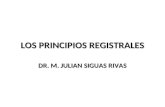 LOS PRINCIPIOS REGISTRALES DR. M. JULIAN SIGUAS RIVAS.