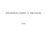 FEDERALISMO Y REGION 2008. FEDERALISMO Y REGION La región como espacio subnacional ¿Tiene expresión jurídica? ¿Cómo se inserta la región en el Sistema.