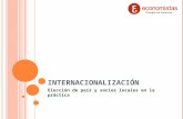INTERNACIONALIZACIÓN Elección de país y socios locales en la práctica.
