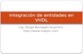 Ing. Diego Barragán Guerrero  Integración de entidades en VHDL.