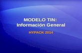 MODELO TIN: Información General HYPACK 2014. Qué es un MODELO TIN?  TIN = Red Irregular de Triángulos - Triangulated Irregular Network: Conecta tres.