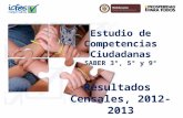 Estudio de Competencias Ciudadanas SABER 3°, 5° y 9° Resultados Censales, 2012-2013.