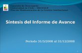 Período 31/3/2008 al 31/12/2008 Convenio de Desempeño Universidad de Chile – MECESUP Plan de Modernización de la Gestión Institucional 1.