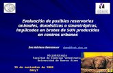 Evaluación de posibles reservorios animales, domésticos o sinantrópicos, implicados en brotes de SUH producidos en centros urbanos Dra Adriana Bentancor.
