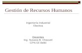 Gestión de Recursos Humanos Ingeniería Industrial Electiva Docentes Ing. Susana B. Chauvet CPN Elí Belló.
