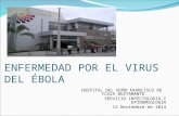 ENFERMEDAD POR EL VIRUS DEL ÉBOLA HOSPITAL DEL NIÑO FRANCISCO DE YCAZA BUSTAMANTE. SERVICIO INFECTOLOGIA Y EPIDEMIOLOGÍA 12 Noviembre de 2014.
