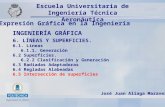 INGENIERÍA GRÁFICA Expresión Gráfica en la Ingeniería José Juan Aliaga Maraver Escuela Universitaria de Ingeniería Técnica Aeronáutica 6. LÍNEAS Y SUPERFICIES.