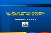 ESTUDIO DE IMPACTO AMBIENTAL RELLENO SANITARIO EL CLAVO INTERASEO S.A. E.S.P.