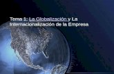 Tema 1: La Globalización y La Internacionalización de la EmpresaLa Globalización.
