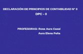 DECLARACIÓN DE PRINCIPIOS DE CONTABILIDAD N° 0 DPC - 0 PROFESORAS: Rosa Aura Casal Aura Elena Peña.