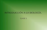 INTRODUCCIÓN A LA BIOLOGÍA. CLASE 1 CARACTERÍSTICAS DE LA MATERIA VIVA. Metabolismo: trasformaciones físicas y químicas que ocurren dentro de un organismo.