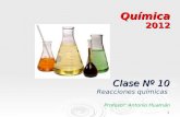 1 Química 2012 Clase Nº 10 Reacciones químicas Profesor: Antonio Huamán.