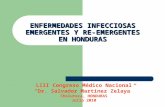 ENFERMEDADES INFECCIOSAS EMERGENTES Y RE- EMERGENTES EN HONDURAS LIII Congreso Médico Nacional “Dr. Salvador Martínez Zelaya” Choluteca, HONDURAS Julio.
