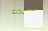 CLASIFICACION DE HERIDAS. HERIDA  Herida: toda lesión traumática de la piel y mucosas con solución de continuación de las mismas y afectación variable.
