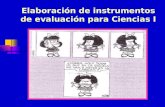 Elaboración de instrumentos de evaluación para Ciencias I.
