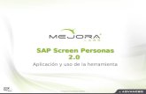 SAP Screen Personas 2.0 Aplicación y uso de la herramienta.