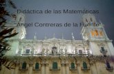 Didáctica de las Matemáticas “Ángel Contreras de la Fuente” Nicolás Parraguez.