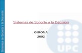 Sistemas de Soporte a la Decisión GIRONA 2002. Sistemas de Soporte a la Decisión Sistemes Experts.