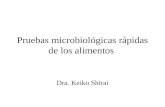 Pruebas microbiológicas rápidas de los alimentos Dra. Keiko Shirai.
