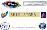 SEIS SIGMA Curso de Administración de Operaciones L.F.Jeri / UNALM.