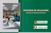 Procesos de Evaluación del Servicio Profesional Docente 2015-2016 PROCESOS DE APLICACIÓN Servicio Profesional Docente.