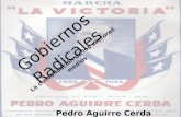 Gobiernos Radicales La consolidación de los sectores medios Pedro Aguirre Cerda.
