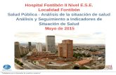 “Trabajamos por el bienestar de nuestros usuarios” Hospital Fontibón II Nivel E.S.E. Localidad Fontibón Salud Pública - Análisis de la situación de salud.