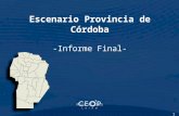 1 Escenario Provincia de Córdoba -Informe Final- Mayo de 2015.