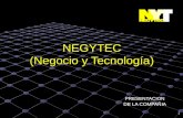 NEGYTEC (Negocio y Tecnología) PRESENTACION DE LA COMPAÑIA 1.
