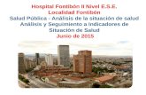 Hospital Fontibón II Nivel E.S.E. Localidad Fontibón Salud Pública - Análisis de la situación de salud Análisis y Seguimiento a Indicadores de Situación.