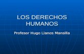 LOS DERECHOS HUMANOS Profesor Hugo Llanos Mansilla.