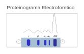 Proteinograma Electroforetico. La electroforesis proteica es un método de separación de proteínas mediante la aplicación de un campo eléctricoproteínas.