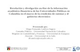 Revelación y divulgación on-line de la información académico-financiera de las Universidades Públicas en Colombia en el marco de la rendición de cuentas.