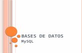 BASES DE DATOS MySQL. BASE DE DATOS Estructuras o contenedores donde se almacena información siguiendo determinadas pautas de disposición y ordenación.