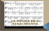 Es la música clásica europea escrita en el renacimiento entre1400 y 1600, aproximadamente.  La música del renacimiento tenía textura polifónica, es.
