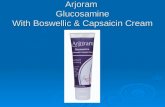 Arjoram Glucosamine With Boswellic & Capsaicin Cream.